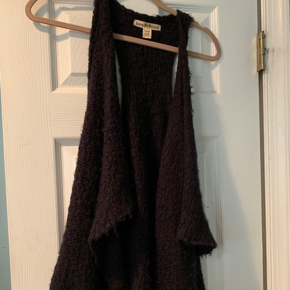 Black sweater vest